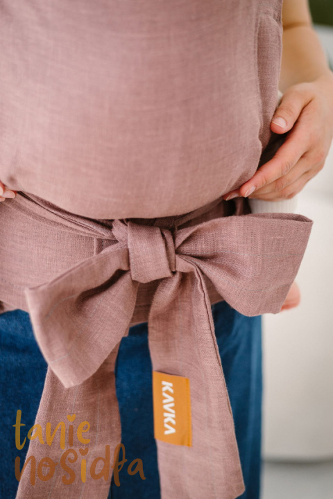 KAVKA handy PRO/ mocca linen - hybrydowe nosidełko regulowane