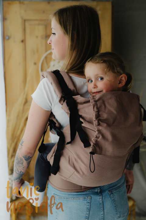 Little Frog Preschooler / Linen Mocha / 85% bawełna, 15% len - nosidełko regulowane klamrowe dla dzieci 2-6 lat Little Frog Preschooler / Linen Mocha / 85% bawełna, 15% len - nosidełko regulowane klamrowe dla dzieci 2-6 lat