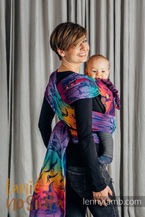 Nosidełko dla dzieci WRAP-TAI MINI, bawełna, splot żakardowy, z kapturkiem - PARK JURAJSKI - NOWA ERA Nosidełko dla dzieci WRAP-TAI MINI, bawełna, splot żakardowy, z kapturkiem - PARK JURAJSKI - NOWA ERA