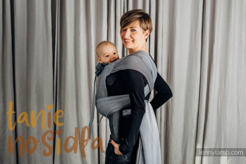 Nosidełko dla dzieci WRAP-TAI TODDLER, bawełna, splot jodełkowy, z kapturkiem, MAŁA JODEŁKA OMBRE SZARY Nosidełko dla dzieci WRAP-TAI TODDLER, bawełna, splot jodełkowy, z kapturkiem, MAŁA JODEŁKA OMBRE SZARY