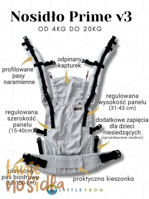 Nosidło klamrowe Little Frog Prime v3