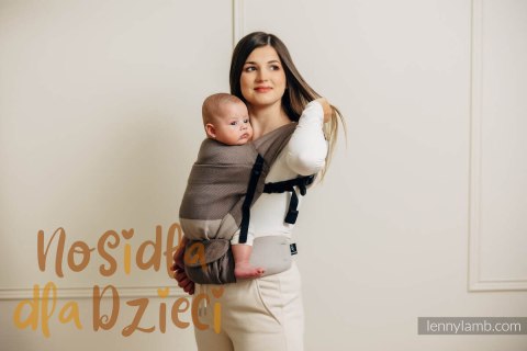 Moje Pierwsze Nosidełko LennyLight, splot jodełkowy, 100% bawełna , rozmiar standard - MAŁA JODEŁKA BABY CAFFE LATTE Moje Pierwsze Nosidełko LennyLight, splot jodełkowy, 100% bawełna , rozmiar standard - MAŁA JODEŁKA BABY CAFFE LATTE