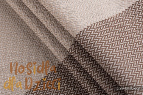 Moje Pierwsze Nosidełko LennyLight, splot jodełkowy, 100% bawełna , rozmiar standard - MAŁA JODEŁKA BABY CAFFE LATTE Moje Pierwsze Nosidełko LennyLight, splot jodełkowy, 100% bawełna , rozmiar standard - MAŁA JODEŁKA BABY CAFFE LATTE