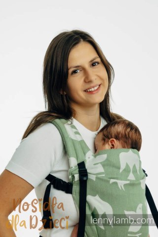 Nosidełko LennyLight z tkaniny żakardowej (80% bawełna, 20% lyocell) , rozmiar standard - BIRDY - FLY HIGH