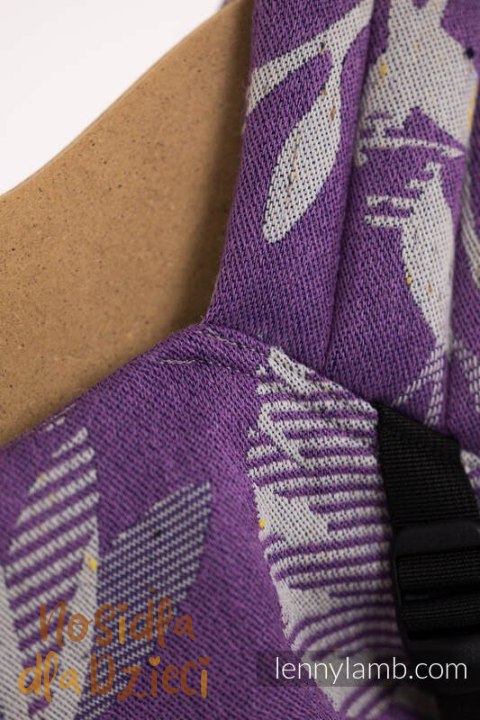 Nosidełko LennyLight z tkaniny żakardowej, rozmiar standard (39% wełna merino, 28% bawełna czesana, 23% len, 10% jedwab tussah) 