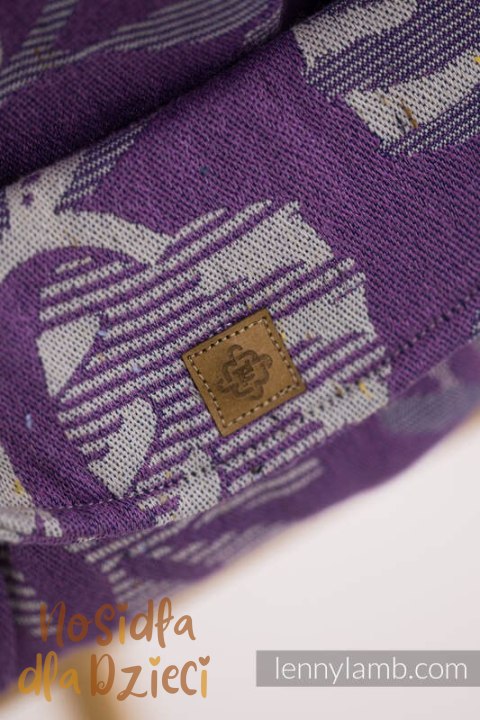 Nosidełko LennyLight z tkaniny żakardowej, rozmiar standard (39% wełna merino, 28% bawełna czesana, 23% len, 10% jedwab tussah) 