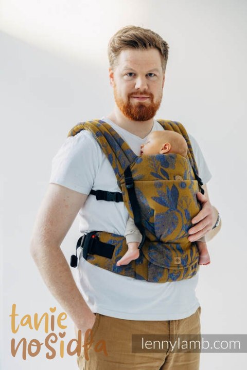 Nosidełko LennyLight z tkaniny żakardowej, rozmiar standard (45% jedwab tussah, 32% bawełna czesana, 19% wełna merino, 4% kaszmi Nosidełko LennyLight z tkaniny żakardowej, rozmiar standard (45% jedwab tussah, 32% bawełna czesana, 19% wełna merino, 4% kaszmi