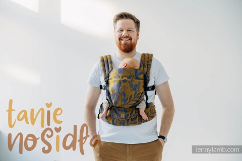Nosidełko LennyLight z tkaniny żakardowej, rozmiar standard (45% jedwab tussah, 32% bawełna czesana, 19% wełna merino, 4% kaszmi Nosidełko LennyLight z tkaniny żakardowej, rozmiar standard (45% jedwab tussah, 32% bawełna czesana, 19% wełna merino, 4% kaszmi