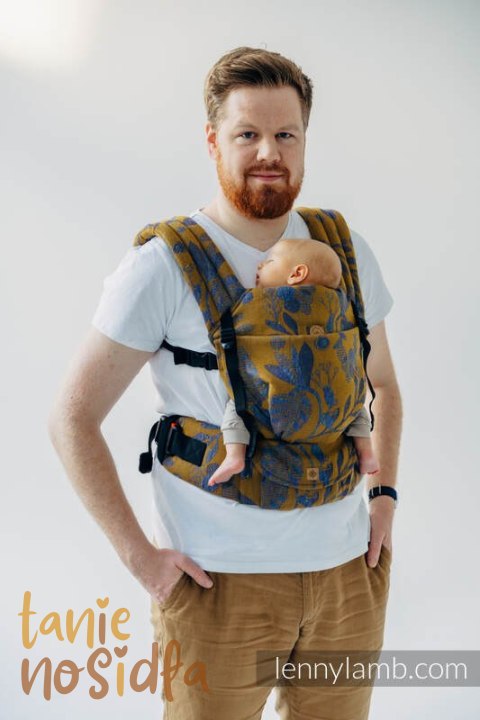 Nosidełko LennyLight z tkaniny żakardowej, rozmiar standard (45% jedwab tussah, 32% bawełna czesana, 19% wełna merino, 4% kaszmi Nosidełko LennyLight z tkaniny żakardowej, rozmiar standard (45% jedwab tussah, 32% bawełna czesana, 19% wełna merino, 4% kaszmi