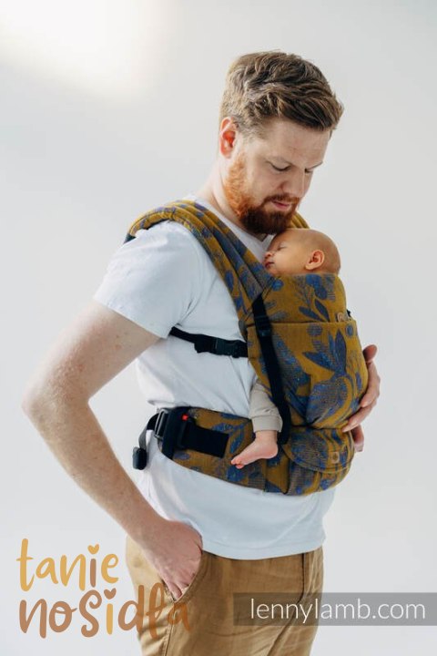 Nosidełko LennyLight z tkaniny żakardowej, rozmiar standard (45% jedwab tussah, 32% bawełna czesana, 19% wełna merino, 4% kaszmi Nosidełko LennyLight z tkaniny żakardowej, rozmiar standard (45% jedwab tussah, 32% bawełna czesana, 19% wełna merino, 4% kaszmi