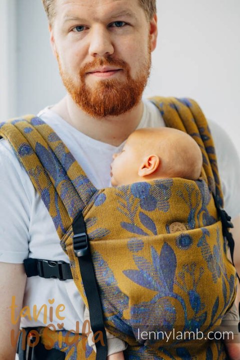 Nosidełko LennyLight z tkaniny żakardowej, rozmiar standard (45% jedwab tussah, 32% bawełna czesana, 19% wełna merino, 4% kaszmi Nosidełko LennyLight z tkaniny żakardowej, rozmiar standard (45% jedwab tussah, 32% bawełna czesana, 19% wełna merino, 4% kaszmi