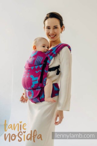 Nosidełko LennyLight z tkaniny żakardowej, rozmiar standard (56% wełna merino, 27% bawełna czesana, 17% jedwab noil) - EKSPERYME