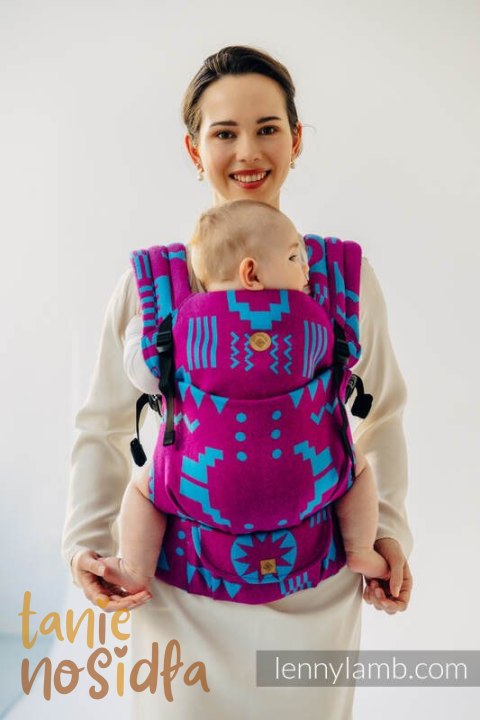 Nosidełko LennyLight z tkaniny żakardowej, rozmiar standard (56% wełna merino, 27% bawełna czesana, 17% jedwab noil) - EKSPERYME Nosidełko LennyLight z tkaniny żakardowej, rozmiar standard (56% wełna merino, 27% bawełna czesana, 17% jedwab noil) - EKSPERYME