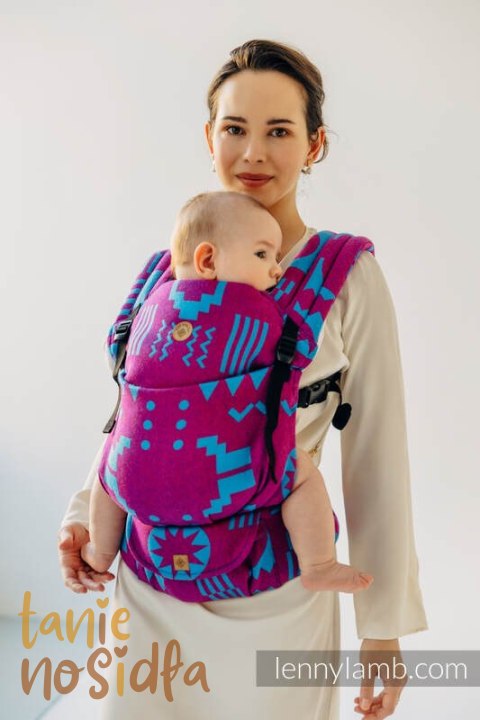 Nosidełko LennyLight z tkaniny żakardowej, rozmiar standard (56% wełna merino, 27% bawełna czesana, 17% jedwab noil) - EKSPERYME Nosidełko LennyLight z tkaniny żakardowej, rozmiar standard (56% wełna merino, 27% bawełna czesana, 17% jedwab noil) - EKSPERYME