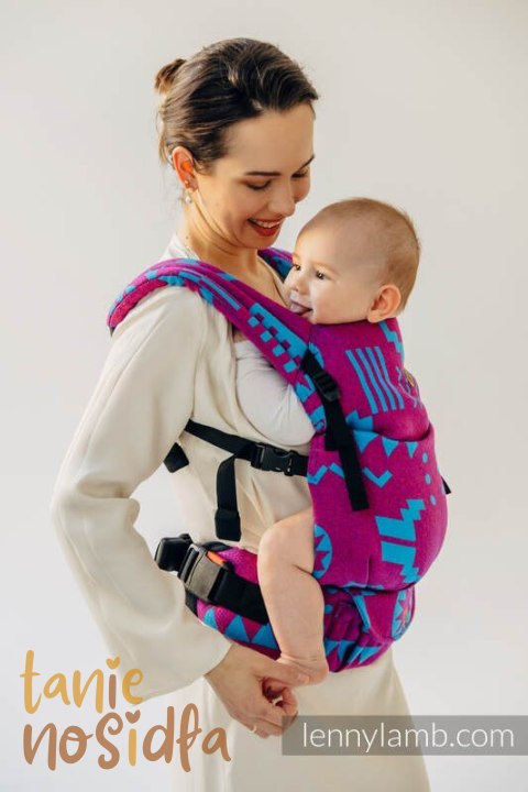 Nosidełko LennyLight z tkaniny żakardowej, rozmiar standard (56% wełna merino, 27% bawełna czesana, 17% jedwab noil) - EKSPERYME Nosidełko LennyLight z tkaniny żakardowej, rozmiar standard (56% wełna merino, 27% bawełna czesana, 17% jedwab noil) - EKSPERYME