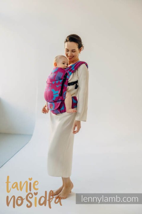 Nosidełko LennyLight z tkaniny żakardowej, rozmiar standard (56% wełna merino, 27% bawełna czesana, 17% jedwab noil) - EKSPERYME Nosidełko LennyLight z tkaniny żakardowej, rozmiar standard (56% wełna merino, 27% bawełna czesana, 17% jedwab noil) - EKSPERYME