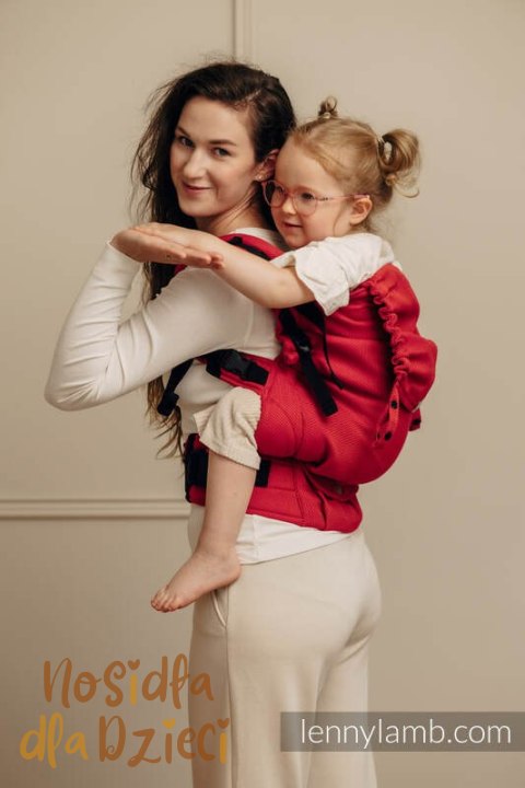 Nosidełko LennyPreschool, splot jodełkowy, 100% bawełna, rozmiar preschool - MAŁA JODEŁKA SEDONA