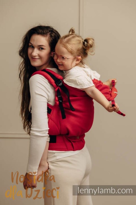 Nosidełko LennyPreschool, splot jodełkowy, 100% bawełna, rozmiar preschool - MAŁA JODEŁKA SEDONA