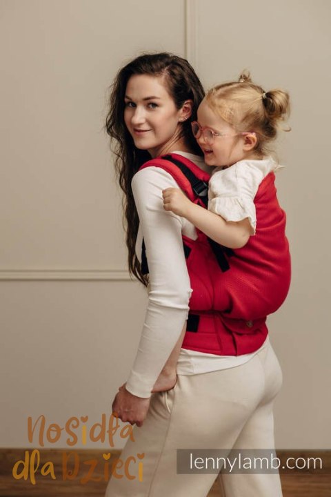 Nosidełko LennyPreschool, splot jodełkowy, 100% bawełna, rozmiar preschool - MAŁA JODEŁKA SEDONA