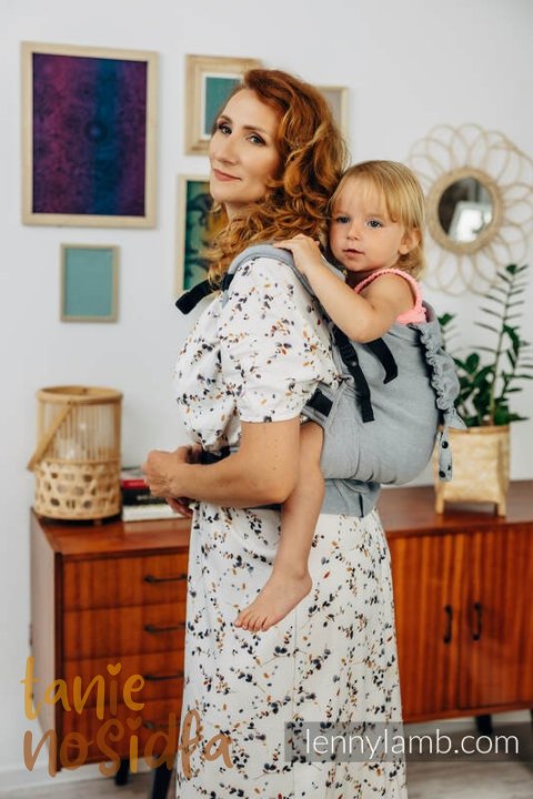 Nosidełko LennyPreschool z tkaniny skośno-krzyżowej 100% bawełna, rozmiar preschool - ICEBERG Nosidełko LennyPreschool z tkaniny skośno-krzyżowej 100% bawełna, rozmiar preschool - ICEBERG