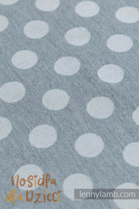 Nosidełko LennyPreschool z tkaniny żakardowej 100% bawełna, rozmiar preschool - POLKA DOTS - PLOP