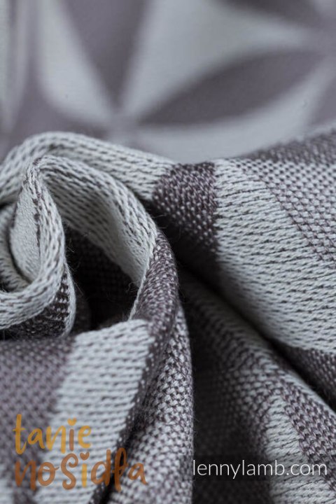 Nosidełko LennyPreschool z tkaniny żakardowej (55% bawełna, 45% TENCEL™), rozmiar preschool - HEXAFLOWERS - MIRROR