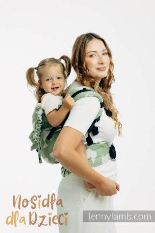 Nosidełko LennyPreschool z tkaniny żakardowej (80% bawełna, 20% lyocell), rozmiar preschool - BIRDY - FLY HIGH