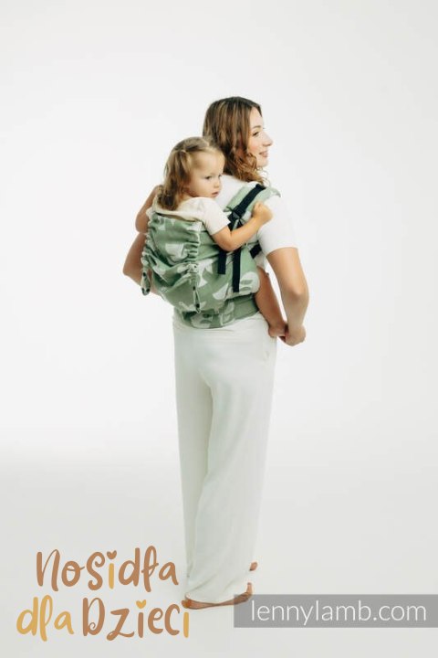 Nosidełko LennyPreschool z tkaniny żakardowej (80% bawełna, 20% lyocell), rozmiar preschool - BIRDY - FLY HIGH