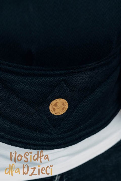 Moje Pierwsze Nosidełko Ergonomiczne LennyGo, splot jodełkowy, 100% bawełna , rozmiar Baby - MAŁA JODEŁKA CZARNY HEBAN (drugi ga