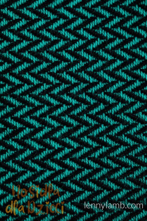 Moje Pierwsze Nosidełko LennyUpGrade PRO, splot jodełkowy, 100% bawełna , rozmiar standard - SZMARAGD