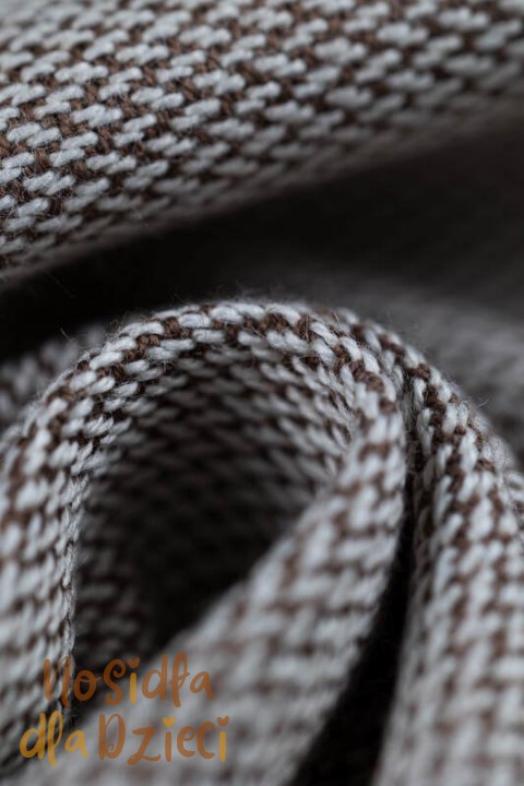 Nosidełko Ergonomiczne LennyGo z tkaniny skośnokrzyżowej 100% bawełna , rozmiar Baby - PEANUT BUTTER