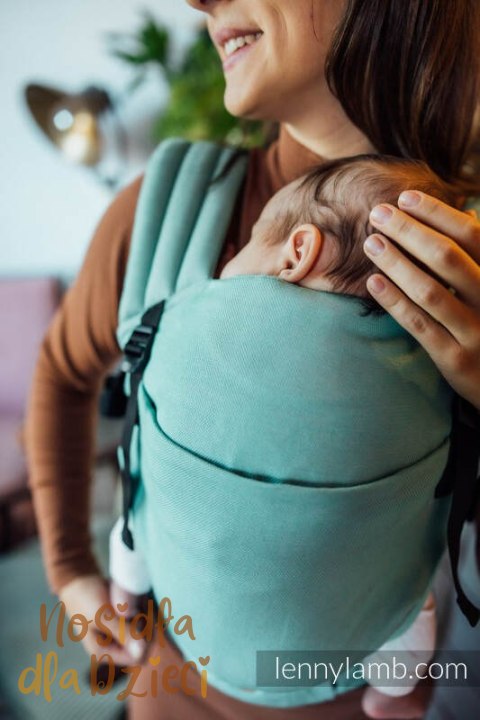 Nosidełko LennyLight z tkaniny skośno-krzyżowej, 100% bawełna , rozmiar standard - MATCHA