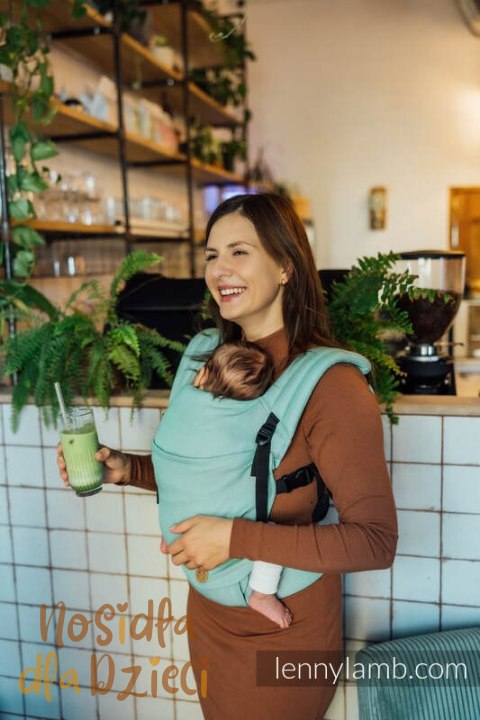 Nosidełko LennyLight z tkaniny skośno-krzyżowej, 100% bawełna , rozmiar standard - MATCHA