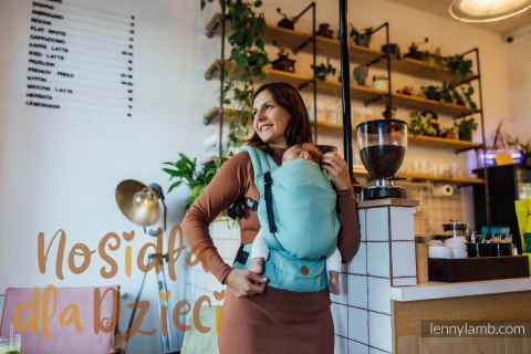 Nosidełko LennyLight z tkaniny skośno-krzyżowej, 100% bawełna , rozmiar standard - MATCHA