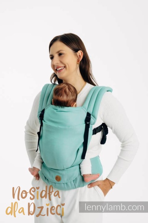 Nosidełko LennyLight z tkaniny skośno-krzyżowej, 100% bawełna , rozmiar standard - MATCHA