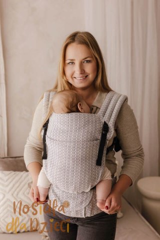 Nosidełko LennyLight z tkaniny żakardowej 100% bawełna , rozmiar standard - LITTLE LOVE - PULSE