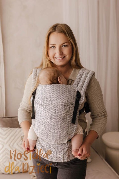 Nosidełko LennyLight z tkaniny żakardowej 100% bawełna , rozmiar standard - LITTLE LOVE - PULSE