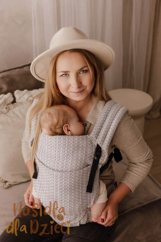 Nosidełko LennyLight z tkaniny żakardowej 100% bawełna , rozmiar standard - LITTLE LOVE - PULSE