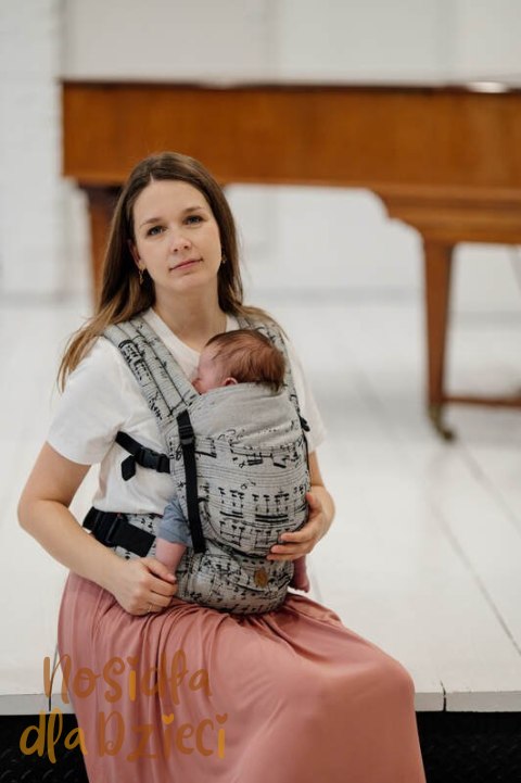 Nosidełko LennyLight z tkaniny żakardowej 100% bawełna , rozmiar standard - MELODY - POLONAISE