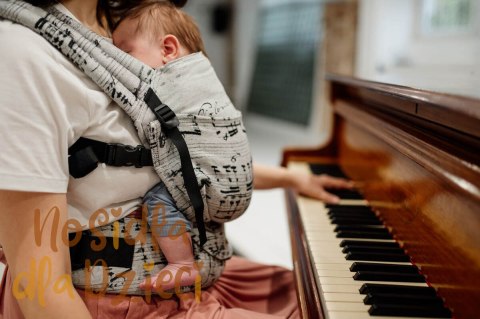 Nosidełko LennyLight z tkaniny żakardowej 100% bawełna , rozmiar standard - MELODY - POLONAISE