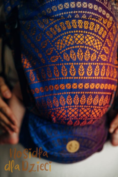 Nosidełko LennyLight z tkaniny żakardowej 100% bawełna , rozmiar standard - PAWI OGON - BOLERO