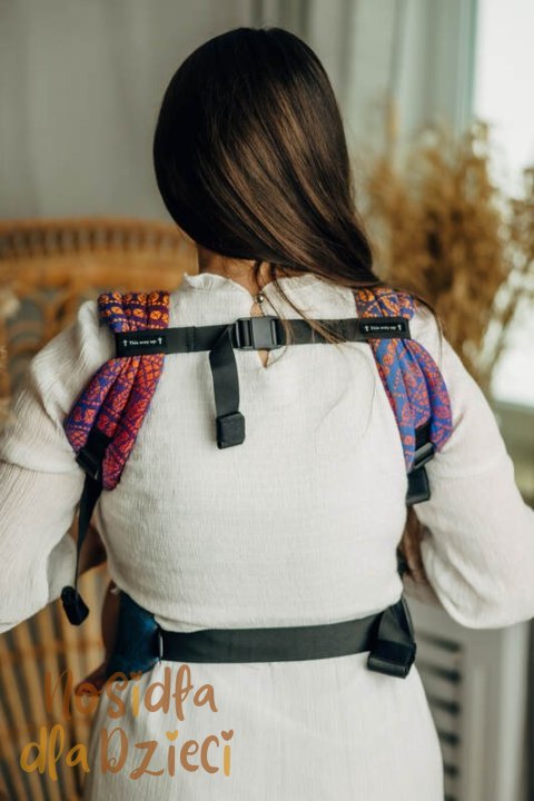 Nosidełko LennyLight z tkaniny żakardowej 100% bawełna , rozmiar standard - PAWI OGON - BOLERO