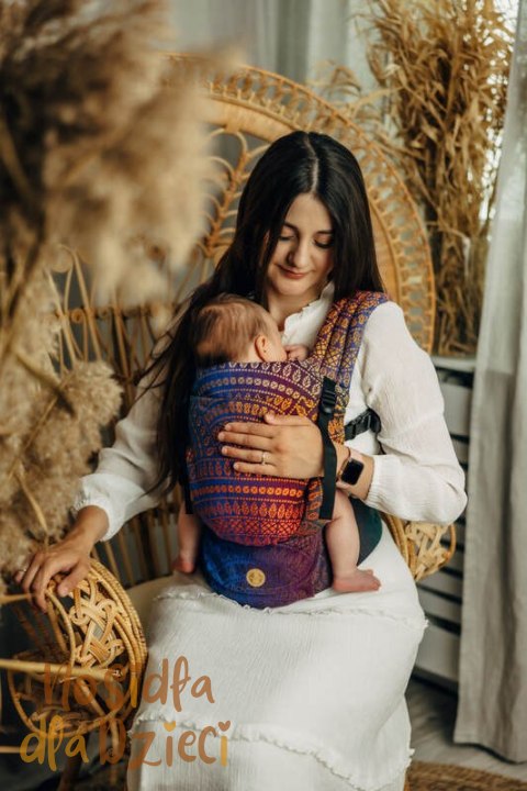 Nosidełko LennyLight z tkaniny żakardowej 100% bawełna , rozmiar standard - PAWI OGON - BOLERO