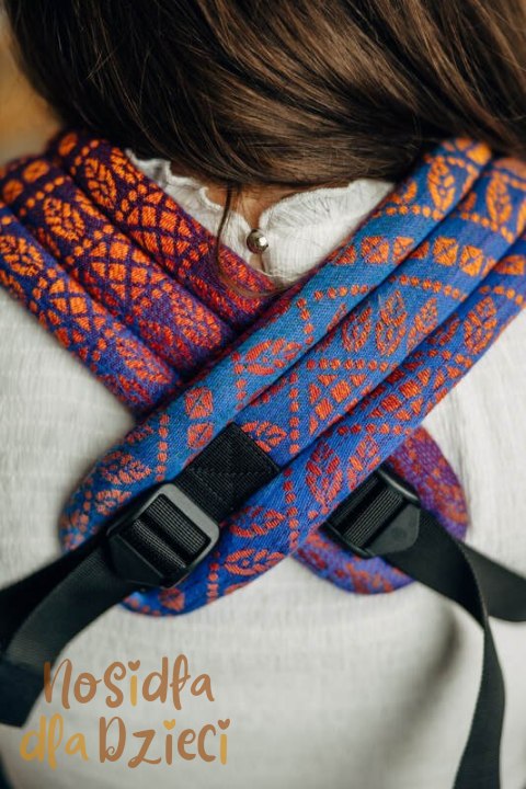 Nosidełko LennyLight z tkaniny żakardowej 100% bawełna , rozmiar standard - PAWI OGON - BOLERO