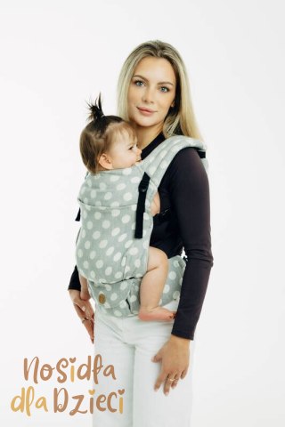 Nosidełko LennyLight z tkaniny żakardowej 100% bawełna , rozmiar standard - POLKA DOTS - PLOP (drugi gatunek)