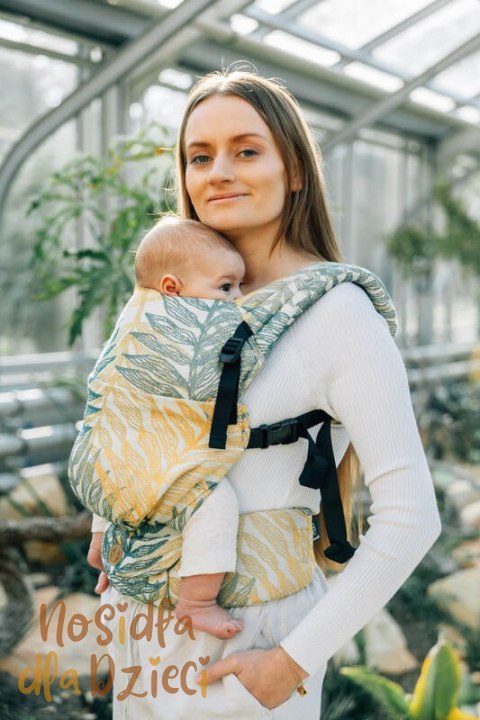 Nosidełko LennyLight z tkaniny żakardowej 100% bawełna , rozmiar standard - RAINFOREST - SELVA (drugi gatunek)