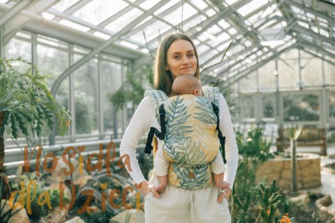 Nosidełko LennyLight z tkaniny żakardowej 100% bawełna , rozmiar standard - RAINFOREST - SELVA (drugi gatunek)