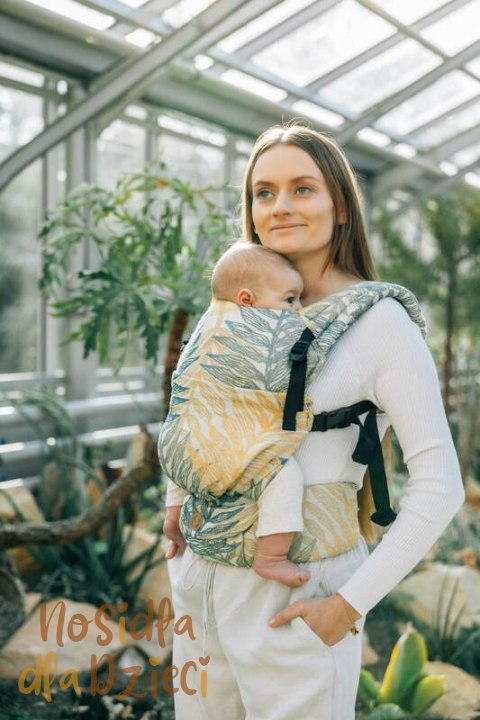 Nosidełko LennyLight z tkaniny żakardowej 100% bawełna , rozmiar standard - RAINFOREST - SELVA (drugi gatunek)
