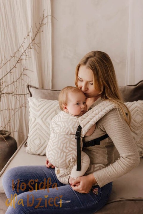 Nosidełko LennyLight z tkaniny żakardowej (62% bawełna, 38% wiskoza bambusowa), rozmiar standard - TETRIS - PRESTO (drugi gatune