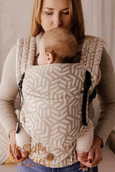 Nosidełko LennyLight z tkaniny żakardowej (62% bawełna, 38% wiskoza bambusowa), rozmiar standard - TETRIS - PRESTO (drugi gatune